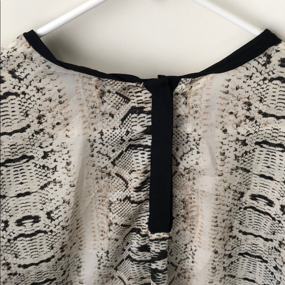 Zara Python Print Blouse - image 3